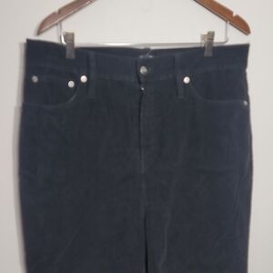 J. Crew High Rise Cropped Ankle Corduroy Lyocell Cotton Blend Trouser Pants